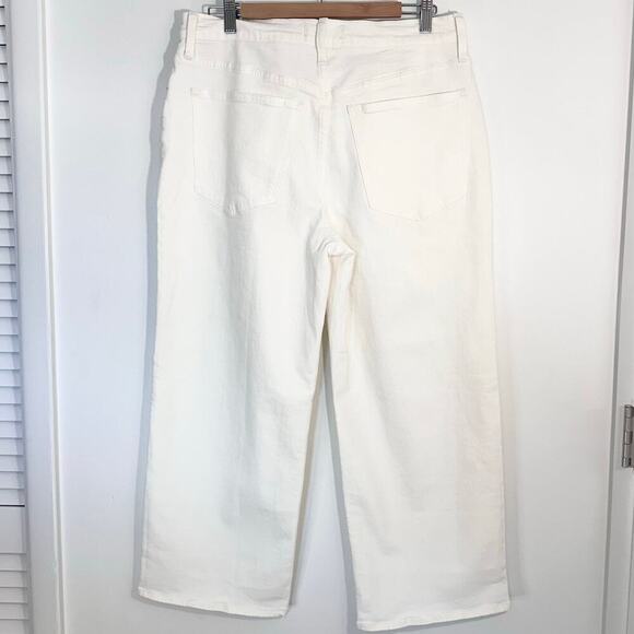 NWT Madewell The Petite Perfect Vintage Wide-Leg Crop Jean | Tile White | SZ 31P - Picture 5 of 12